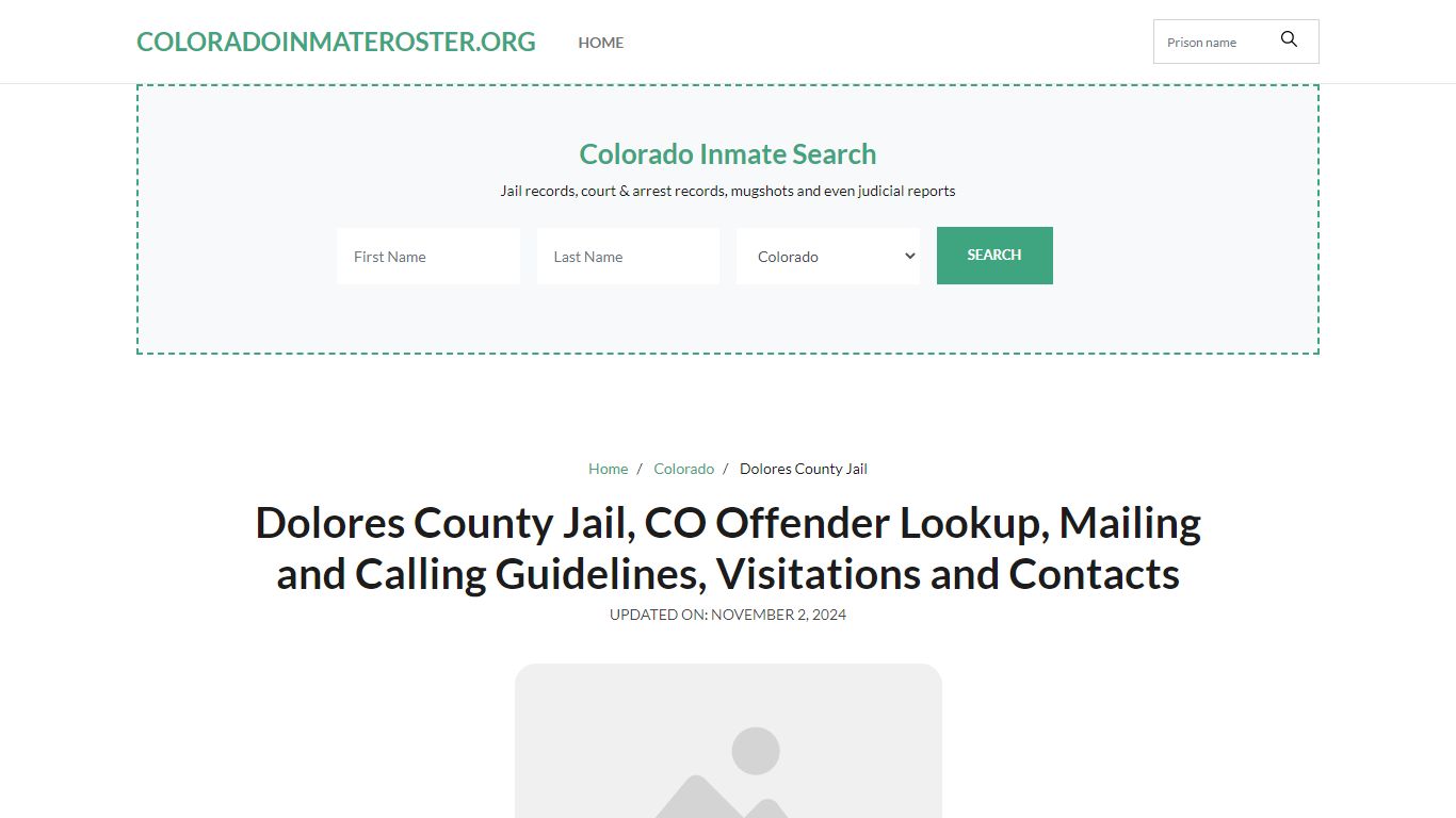 Dolores County Jail, CO: Inmate Search Options, Visitations, Contacts