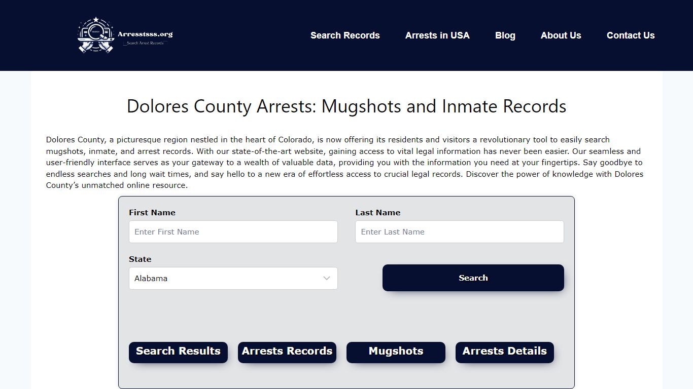 Dolores County Arrests: Mugshots and Inmate Records